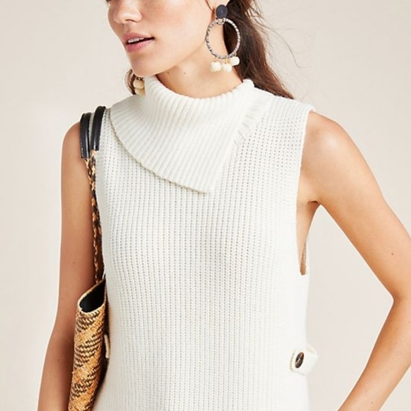 ANTHROPOLOGIE Tunic Alexia Cowl Neck Knit NWT - Picture 6 of 7